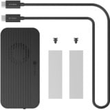 ICY BOX Boîtier SSD M.2 NVMe IB-1980M-80G, Boîtier disque dur Noir