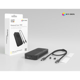 ICY BOX Boîtier SSD M.2 NVMe IB-1980M-80G, Boîtier disque dur Noir