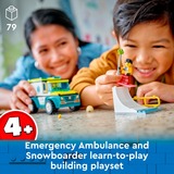 LEGO City - L’ambulance de secours et le snowboardeur, Jouets de construction 60403