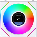 Lian Li Lian Li UNI FAN SL-INF LCD FLEX 120 WL w ventilateur de boîtier RGB  Blanc, 120 x 124 x 28 mm, PWM