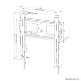 Neomounts WL30-750BL14 support mural plat, Montage Noir