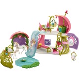 Schleich bayala Glittering flower house with unicorns, lake and stable, Figurine lake and stable, Fille, 5 an(s), Multicolore