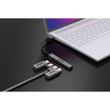 Sitecom USB-A vers 4x USB-A Nano Hub, Hub USB Gris