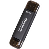 Transcend ESD310 Portable 512 Go SSD externe Noir, USB-A 3.2 (10 Gbit/s) | USB-C 3.2 (10 Gbit/s)