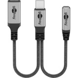 goobay USB-C > USB-C + 3.5 mm jack, Adaptateur 
