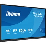 iiyama ProLite TE9813A-B1AG, Affichage public Noir, Touch, HDMI, DisplayPort, Audio, LAN, WiFi 6, USB-C, Android 14