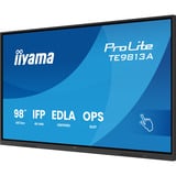 iiyama ProLite TE9813A-B1AG, Affichage public Noir, Touch, HDMI, DisplayPort, Audio, LAN, WiFi 6, USB-C, Android 14