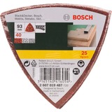 Bosch 2 607 019 487 Accessoire de ponceuse 25 pièce(s), Feuille abrasive 25 pièce(s)