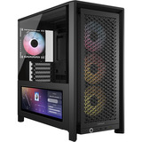 Corsair FRAME 4000D LCD RS ARGB Premium boîtier midi tower Noir | 3x USB-C | RGB | Verre Trempé