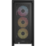 Corsair FRAME 4000D LCD RS ARGB Premium boîtier midi tower Noir | 3x USB-C | RGB | Verre Trempé
