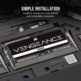 Corsair Vengeance 32 Go DDR5-5600 (1x 32 Go) mémoire PC portable Noir, CMSX32GX5M1A5600C48, SO-DIMM