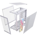 Corsair  boîtier midi tower Blanc | 2x USB-A | 1x USB-C | RGB | Verre Trempé