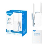 Cudy AC1200 Mesh Wi-Fi Range Extender, Répéteur Blanc