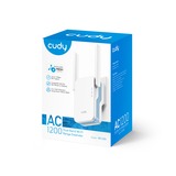 Cudy AC1200 Mesh Wi-Fi Range Extender, Répéteur Blanc