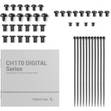 DeepCool CH170 DIGITAL boîtier mini tower Noir | 2x USB-A | 1x USB-C