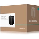 DeepCool CH170 DIGITAL boîtier mini tower Noir | 2x USB-A | 1x USB-C
