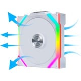 Lian Li UNI FAN SL120 Wireless Reverse Blade, Ventilateur de boîtier Blanc, Connecteur de ventilateur PWM à 4 broches