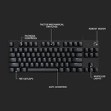 Logitech Clavier de jeu mécanique G413 TKL SE, clavier gaming Noir, GL Tactile