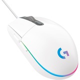 Logitech G203 lightsync, Souris gaming Blanc, USB Type-A, 8000 DPI, 1 ms, Blanc