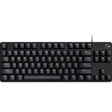 Logitech G413 TKL SE clavier gaming mécanique Noir, Layout US-International (QWERTY), GL Tactile, 80 % (TKL), LED blanches