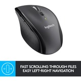 Logitech M705, Souris Argent/Noir, 1000 dpi, Vente au détail