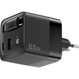 Sitecom 65W GaN Power Delivery Wall Charger with retractable cable, Chargeur Noir