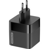 Sitecom 65W GaN Power Delivery Wall Charger with retractable cable, Chargeur Noir