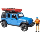 bruder Jeep Wrangler Rubicon Unlimited avec kayak et figurine, Modèle réduit de voiture 02529