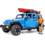 bruder Jeep Wrangler Rubicon Unlimited avec kayak et figurine, Modèle réduit de voiture 02529