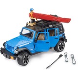 bruder Jeep Wrangler Rubicon Unlimited avec kayak et figurine, Modèle réduit de voiture 02529