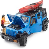bruder Jeep Wrangler Rubicon Unlimited avec kayak et figurine, Modèle réduit de voiture 02529