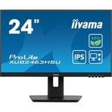 iiyama ProLite XUB2463HSU-B1 23.8" Moniteur  Noir, 100Hz, HDMI, DisplayPort, USB, Audio, AMD FreeSync