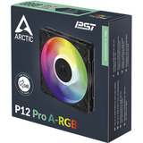 ARCTIC P12 Pro A-RGB ventilateur de boîtier Noir, 120 x 120 x 25 mm, PWM