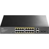 Cudy 16-Port Gigabit PoE+ Switch with 2 Noir