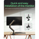 ICY BOX IB-MS701-T, Support de moniteur Noir