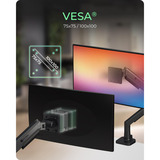 ICY BOX IB-MS701-T, Support de moniteur Noir