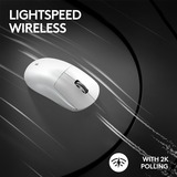 Logitech G PRO X SUPERLIGHT 2, Souris gaming Blanc, 100 - 32.000 dpi