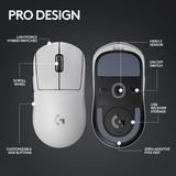 Logitech G PRO X SUPERLIGHT 2, Souris gaming Blanc, 100 - 32.000 dpi