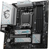 MSI B650M GAMING PLUS WIFI carte mère socket AM5 Noir/Argent, RAID, 2.5 Gb-LAN, Wi-Fi 6E, BT 5.3, Sound, µATX