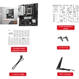MSI B650M GAMING PLUS WIFI carte mère socket AM5 Noir/Argent, RAID, 2.5 Gb-LAN, Wi-Fi 6E, BT 5.3, Sound, µATX