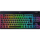 Razer BlackWidow V4 Low-Profile RGB clavier gaming mécanique Noir, Layout US (QWERTY), Razer Low-Profile Orange, 80 % (TKL)