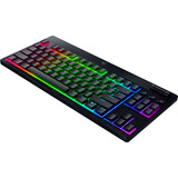 Razer BlackWidow V4 Low-Profile RGB clavier gaming mécanique Noir, Layout US (QWERTY), Razer Low-Profile Orange, 80 % (TKL)