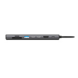 Sitecom Adaptateur multiport USB-C Power Delivery 8 en 1, Station d'accueil Gris