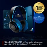 SteelSeries Arctis Nova 5P Wireless casque gaming over-ear Noir, Bluetooth 5.3 / 2.4 GHz, PlayStation 4, PlayStation 5, PC