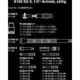 Wera 8100 SA 9 Jeu de cliquets Zyklop Speed, Set d'outils Noir/Vert, Entraînement 1/4", 28 pièces