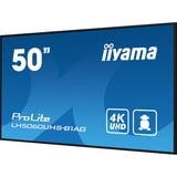 iiyama ProLite LH5060UHS-B1AG, Affichage public Noir, HDMI, LAN, WiFi, USB, Audio, Android