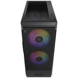 Antec NX416L  boîtier midi tower Noir | 1x USB-A | 1x USB-C | Window