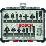 Bosch 2 607 017 472 Fraiseuse Carbone, Bois, 8 mm, Noir, Acier inoxydable, Blanc, DIN EN-847
