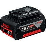 Bosch GBA 18 V 4.0 Ah Batterie Noir/Rouge, Batterie, Lithium-Ion (Li-Ion), 4 Ah, 18 V, Noir, 1 pièce(s)