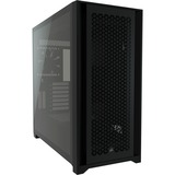 Corsair 5000D AIRFLOW, Moyen tour Noir, 2x USB-A 3.2 (5 Gbit/s), USB-C 3.2 (5 Gbit/s), Audio, Window-kit